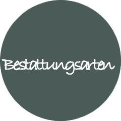 Ein Button über die Bestattungsarten